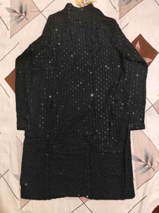 Black Chikankari kurta