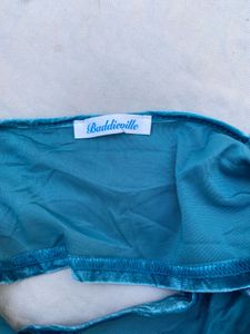 Teal Velvet Cami Top fix price