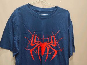 Blue Spiderman Graphic T-Shirt