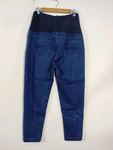 Bella Mama Blue Ankle Length High Rise Jean (Women)