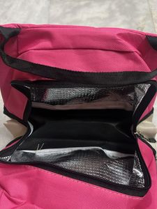 Pink &amp; Beige Tiffin Bag