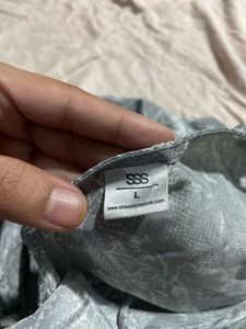 Snake Print Grey Mini Dress