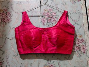 Vibrant Pink Silk Blouse