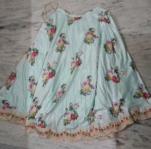 Floral Lehenga Choli with Pink Dupatta
