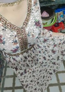Beautiful Floral Ethnic anarkali gown with dupatta