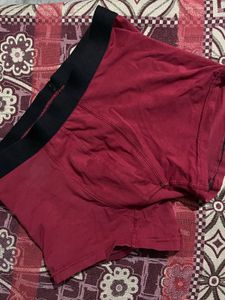 Maroon Trunk Underwear 2 time used