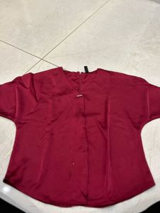 Elegant Maroon Top