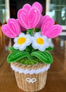 Cute Pipe Cleaner Flower Pot