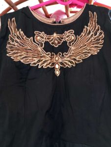 Black silk Gown