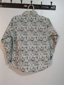 kids Patterned Button-Up Shirt and pant