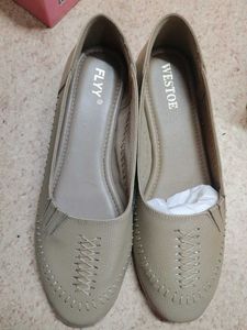 Stylish Beige Ballet Flats SIZE 39 and 40