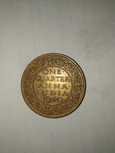 One Quarter Anna 1940 (GEORGE VI KING)