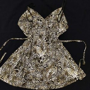 Boho Abstract Spaghetti Top