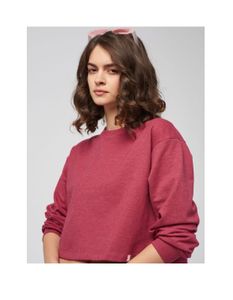 Oversized Fit Cropped Sweatshirt