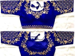 Silk Embroidery Work Blouse