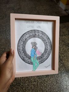 Framed "Forever Your Star Little Girl" Artwork
