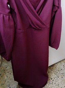 Lifestyle  Maroon Wrap Dress