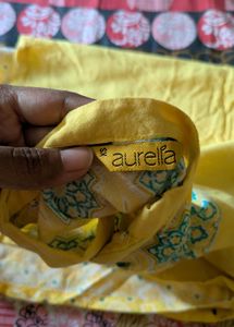 Aurelia Vibrant Yellow Printed Kurta