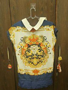 Designer Print Short Sleeve Top