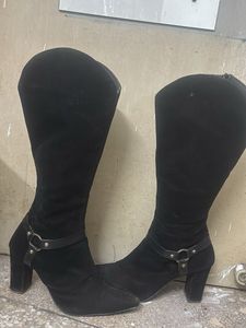 Black Knee-High Boots