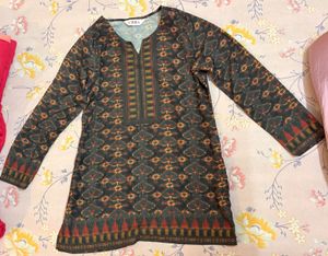 BIBA Women Polyester Straight Fit Printed Kurti