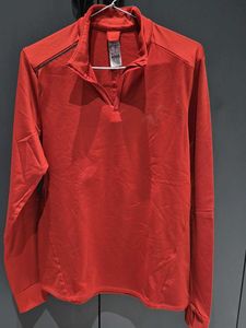 Men's Red Long Sleeve Pullover Activewear