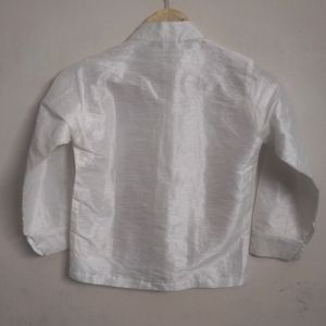 Raw Silk Shirt For Kids