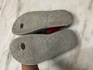 Price Drop Only @₹99 Used Red Grey Adda Slippers
