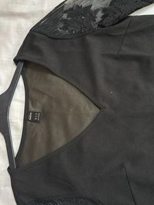 Chic Black Bell Sleeve Top
