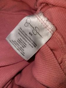 Coral Pink Twist Hem T-Shirt