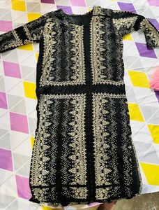 Black Crepe Kurti