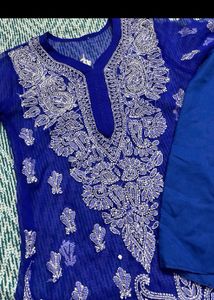 Chikankari Kurti With Inner