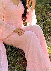 y2kElegant Pink Kurta Set with Dupatta