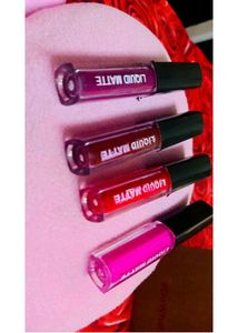 4 Combo Mate lipstick With Mehendi Cone For Long L