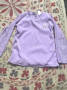 Sparkly Lavender Long Sleeve Top