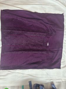 Elegant Purple Kurta  Set