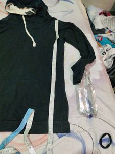 Stylish Black Hoodie Tunic for Women
