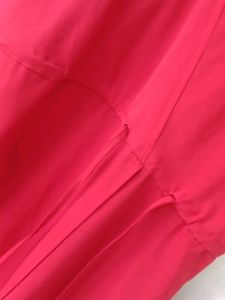 V-Neck Red Wrap Dress