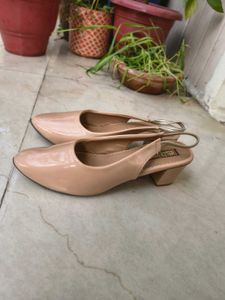 Elegant Nude Slingback Heels