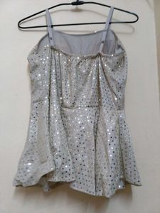 Sparkly Silver Sequin Top