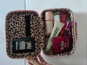 Leopard Print Makeup Bag