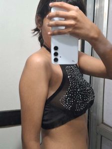 Sparkling Black Bra