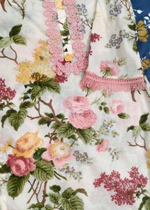 Floral Print Kurta with Pink Bottom