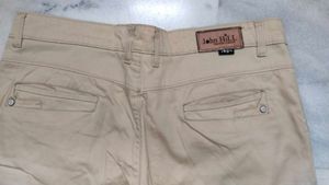 John Hill Nude Colour Formal Pant