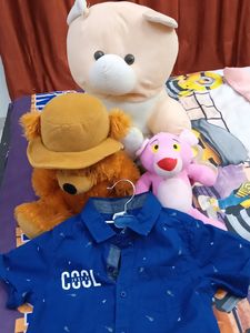 Cobmo Offer Boy Shirt With Teddy