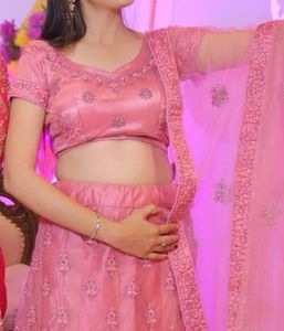 Elegant Pink Lehenga Choli