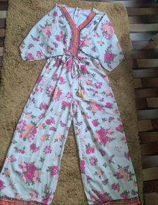 Floral Print Jumpsuit.