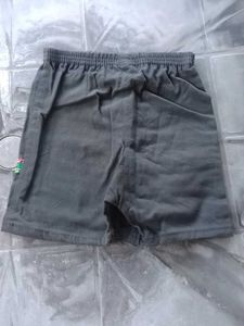 Stylish Grey Shorts with Zipped Pocket