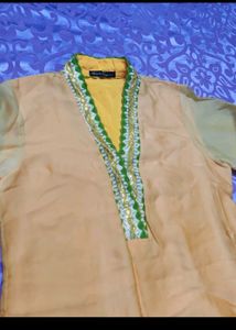 Elegant Yellow Kurta for Haldi Ceremony