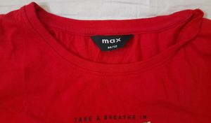 MAX Women Red Tshirt